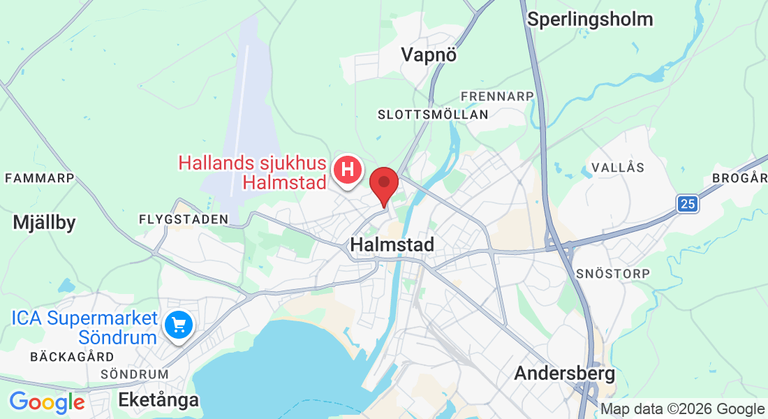 Karta till Lynx Hälsa, Karlsbergsvägen 2A, 302 33 Halmstad